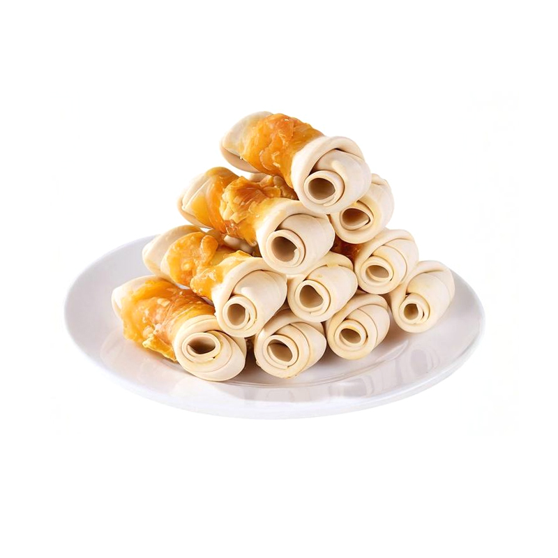 2.5-3 Inches Five Flavors Of Knotted Bone Wrapped Chicken Tooth-Cleaning Dog Treats