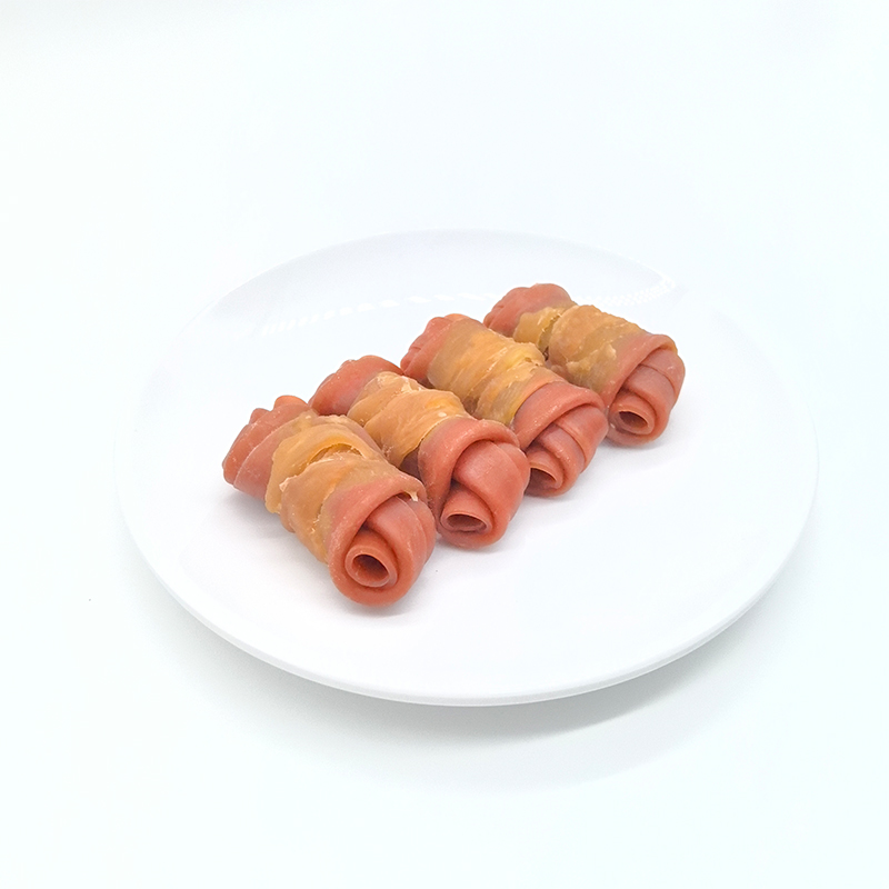 2.5-3 Inches Five Flavors Of Knotted Bone Wrapped Chicken Tooth-Cleaning Dog Treats