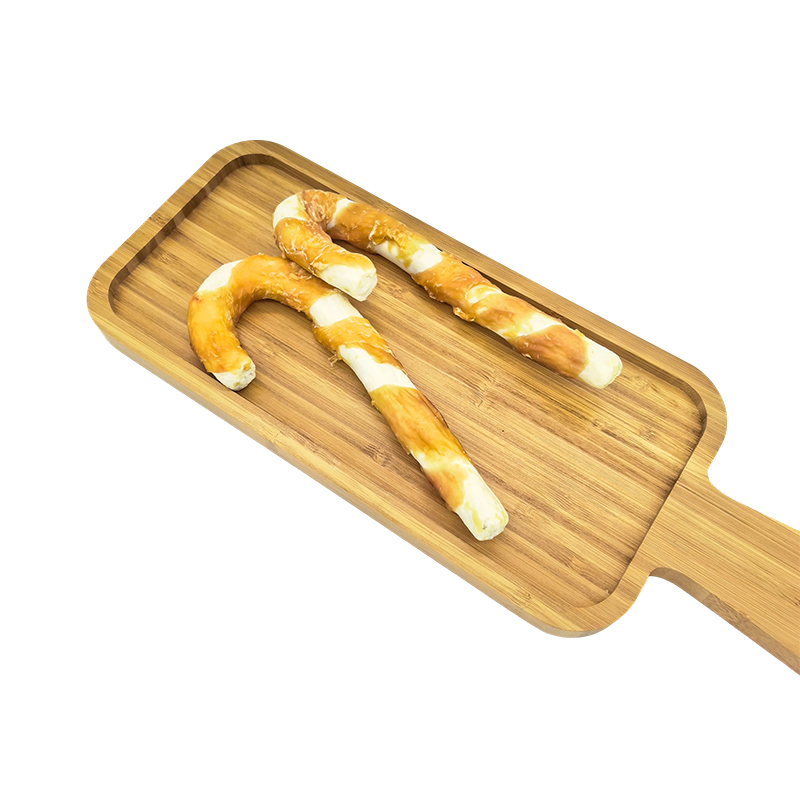  NP006 7' Candy Cane  Chicken-Wrapped Composite Rawhide Dog Chew Treats