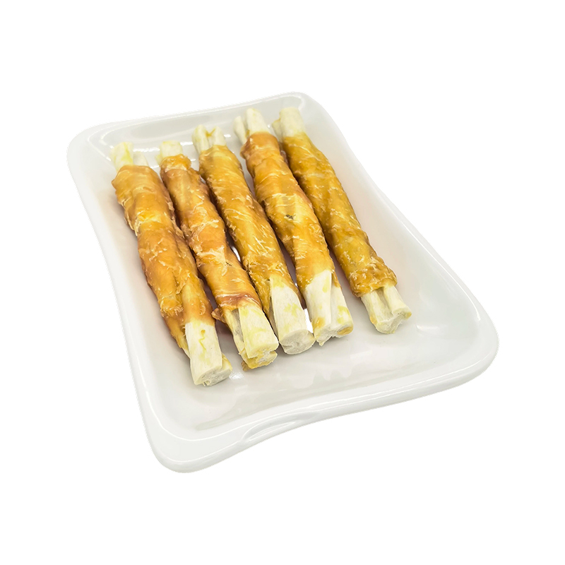 NP003 5' Chicken-Wrapped Composite Rawhide Dog Chew Stick