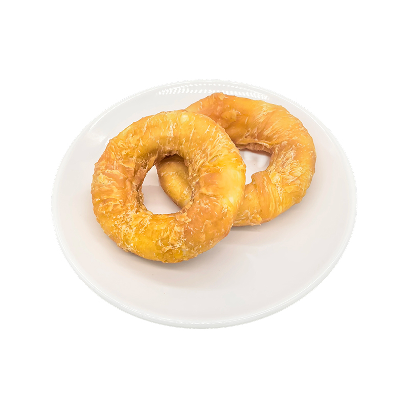 NP010 2-2.5' Chicken-Wrapped Composite Rawhide Ring Dog Chew