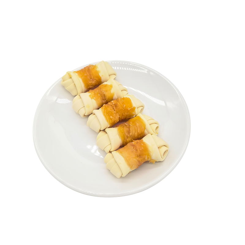 2.5-3 Inches Five Flavors Of Knotted Bone Wrapped Chicken Tooth-Cleaning Dog Treats