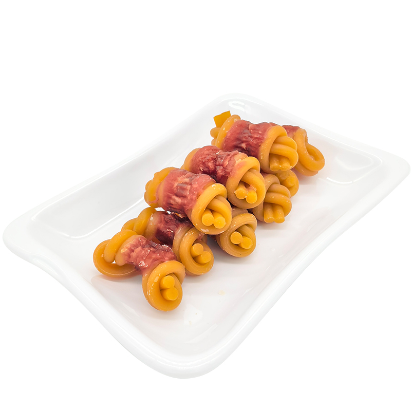 Natural Organic Healthy Pet Treats, Duck-Wrapped Knotted Bone