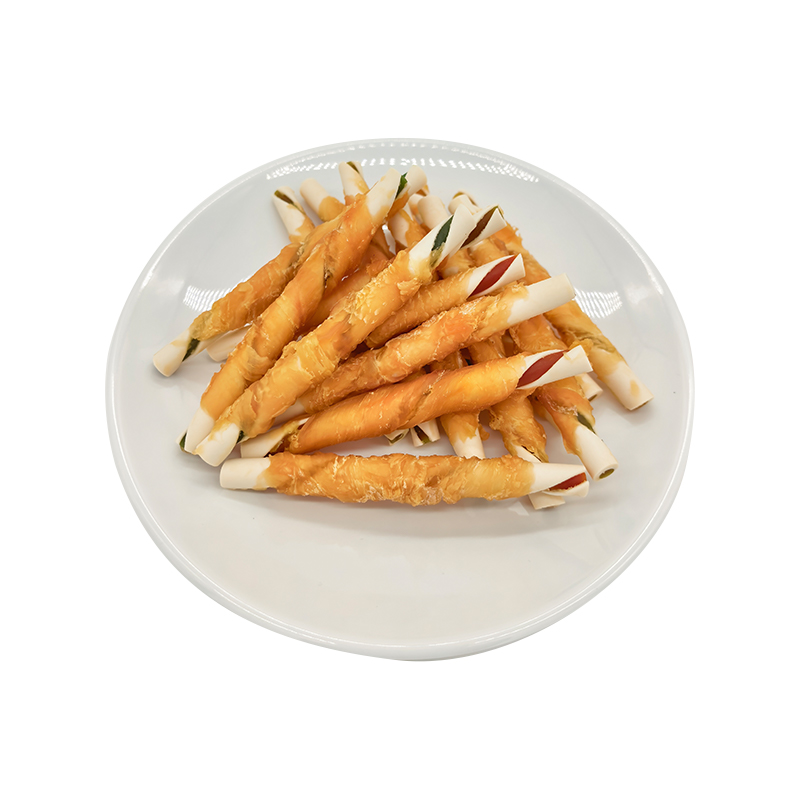 Dual-Color Starch Wrapped Chicken Rolls – Long Lasting Dog Chew treats