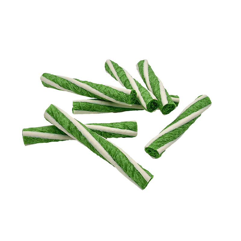 Puffed Two-Color Twisted Sticks