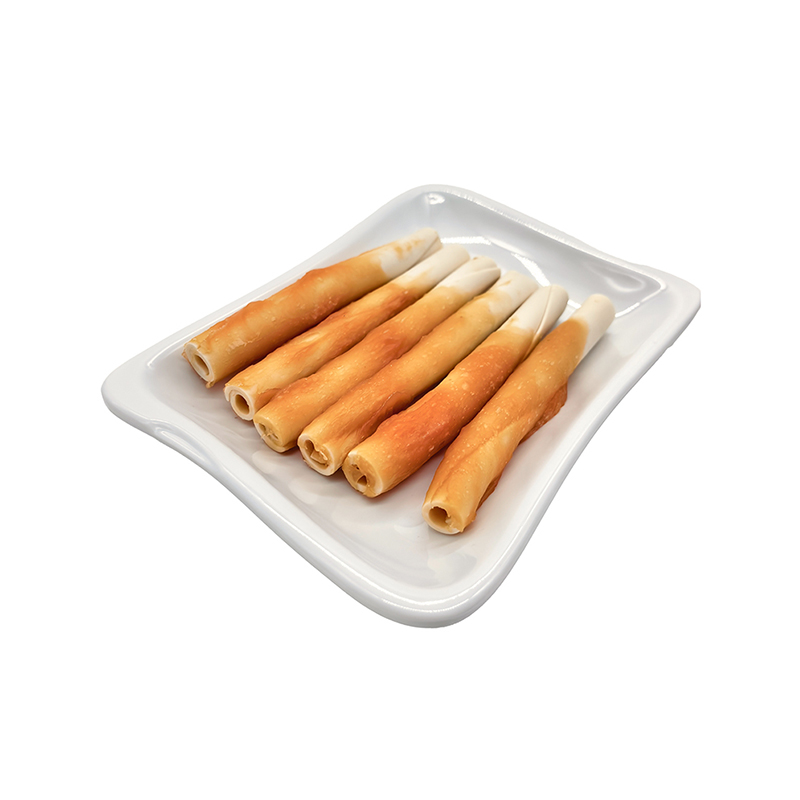 Single-Color Hollow Rolled Stick with Chicken Paste