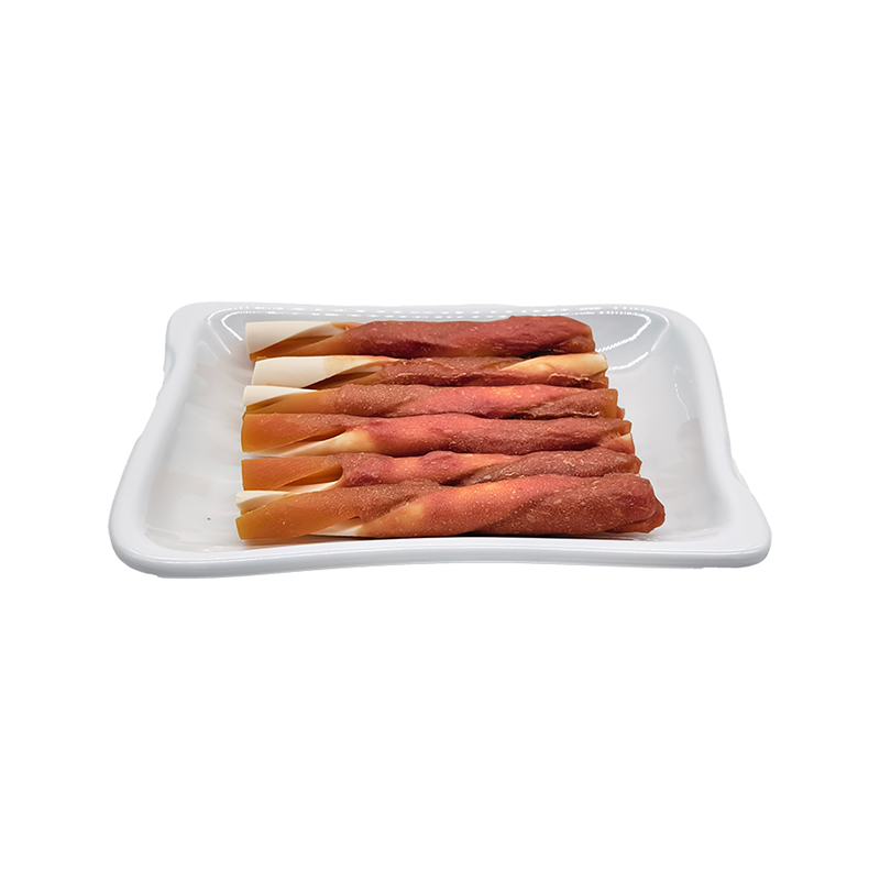 Butterfly-Shaped Dual-Color Rolled Stick with Duck Paste